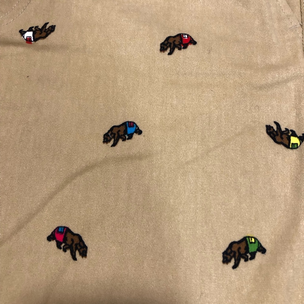 MENS RAW YARN INDUSTRIES NEW W.T. BearStretch Twill Khaki Shorts/ Belt Size 30 - Picture 8 of 12